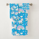 Recherche de licorne arc en ciel bain serviettes Enfants