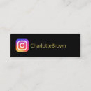 Recherche de utilisateurs cartes visite Instagram