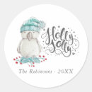 Recherche de oiseau de noël autocollants Typographie