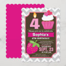Recherche de cupcake girls anniversaire invitations Blanc