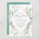 Recherche de greenery baby shower invitations Géométrique