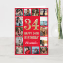 Suche nach 34 geburtstag karten Vierunddreißig jahre