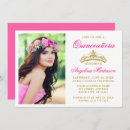 Recherche de elegant rose gold quinceanera invitations Élégant