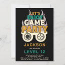 Suche nach video game party einladungen Boy