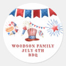 Recherche de sam oncle autocollants Bleu rouge