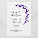 Recherche de butterfly 16ans anniversaire invitations Violet