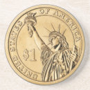 Recherche de pièce monnaie dessous de verres Dollar