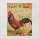 Recherche de vintage coq cartes postales Français