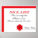 Suche nach certificate poster Santa's nice list