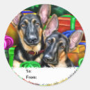 Recherche de german shepherd dog autocollants Noël