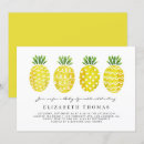 Recherche de ananas tropical invitations Aquarelle