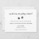Recherche de mariage chien cartes invitations Sauver la date