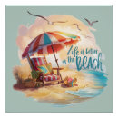 Recherche de la vie est une plage posters Vibes d'été