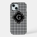 Recherche de houndstooth iphone coques Élégant
