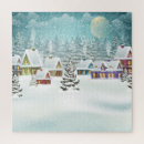 Suche nach schneelandschaft puzzle Weihnachten