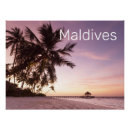 Recherche de maldives poster Coucher de soleil