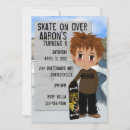Recherche de skateboard party invitations Fête