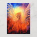 Recherche de oiseau mythique cartes postales Feu