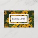 Recherche de yeux jaunes cartes visite Floral