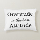 Recherche de gratitude coussins Positif