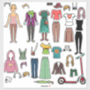 Recherche de poupées autocollants Mode