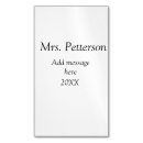 Recherche de appréciation de professeur cartes visite Retour à l'école