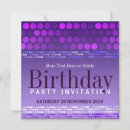 Recherche de pink purple anniversaire invitations Fête d'anniversaire