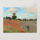 Recherche de pavots de monet cartes postales Claude