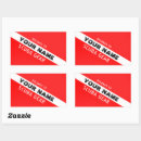 Recherche de drapeau de plongée autocollants Plongée sous marine
