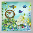 Suche nach fische im aquarium poster Wasser