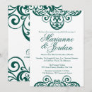 Suche nach emerald green wedding einladungen Traditionell
