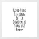 Recherche de collègue posters Adieu