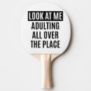Recherche de drôle raquettes ping pong Typographie