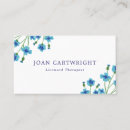 Recherche de fleurs bleues cartes visite Beauté