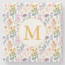 Recherche de coloré motif dessous de verres Fleurs de printemps