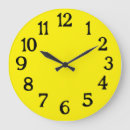 Recherche de noir jaune horloges Simple