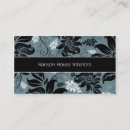 Recherche de floral bleu cartes visite Cru