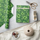 Recherche de trèfle vert papier cadeau Motif