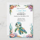Recherche de turtle baby shower invitations Sous la mer