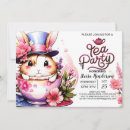 Recherche de bunny party invitations Thé