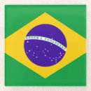 Recherche de le brésil dessous de verres Drapeau