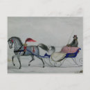 Suche nach pferd gezeichnet postkarten Schlitten