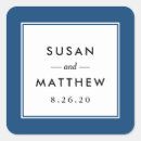 Suche nach blaue hochzeit aufkleber Klassisch