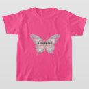Recherche de papillon sur le rose tshirts Girl