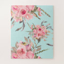 Suche nach rosa blumen puzzle Aquarell