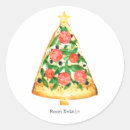 Recherche de noël italien autocollants Pizza