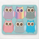 Recherche de hibou coloré tapis souris Bande dessinée