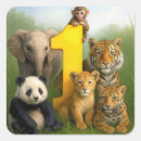 Recherche de jungle zoo party autocollants 1er anniversaire