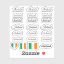 Suche nach irish flag aufkleber Irland