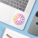Recherche de motifs de mandala autocollants Motif coloré